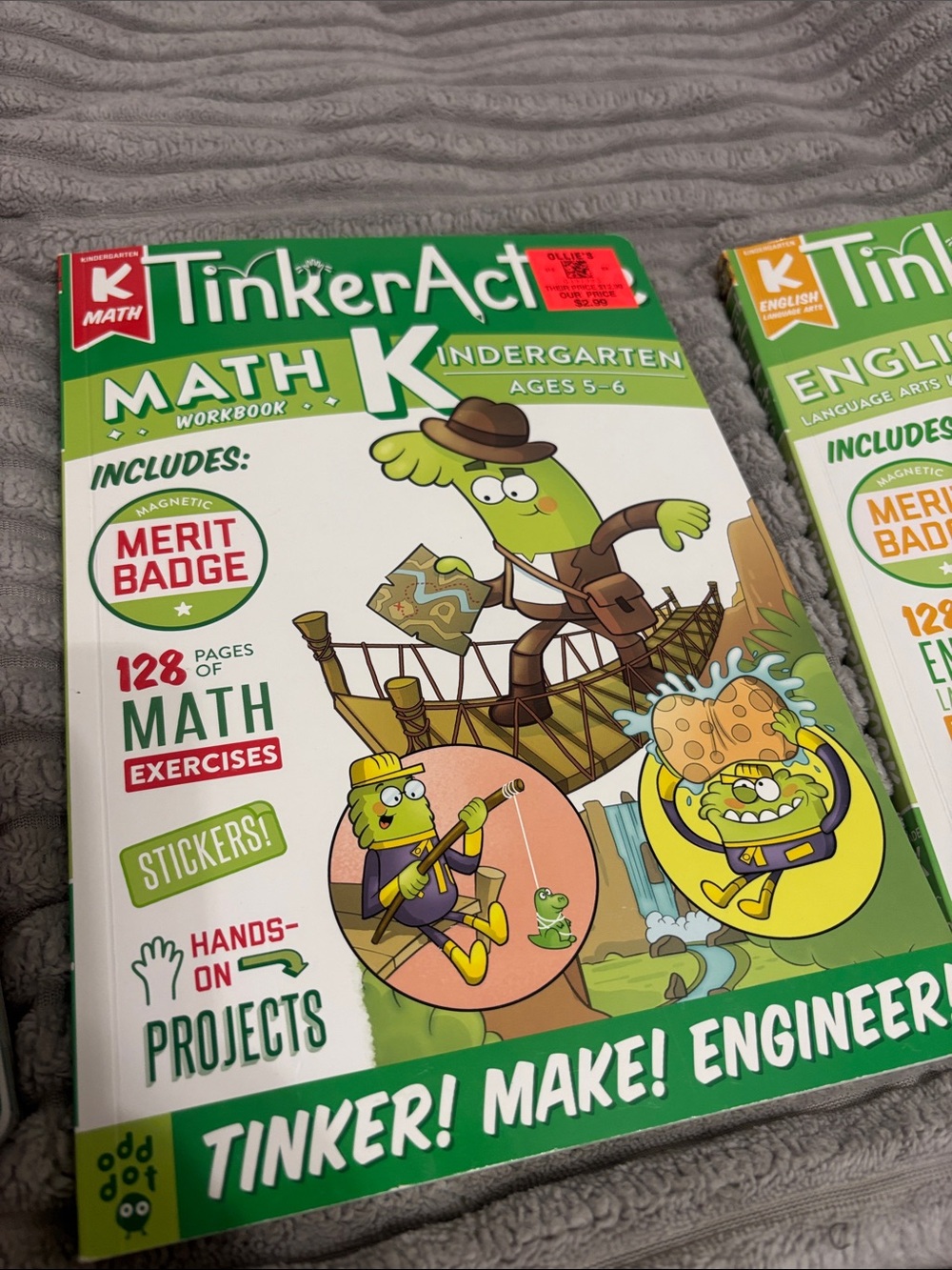 Kindergarten Learning Workbooks - Green Science, Math & English Set - Picture 3 of 4